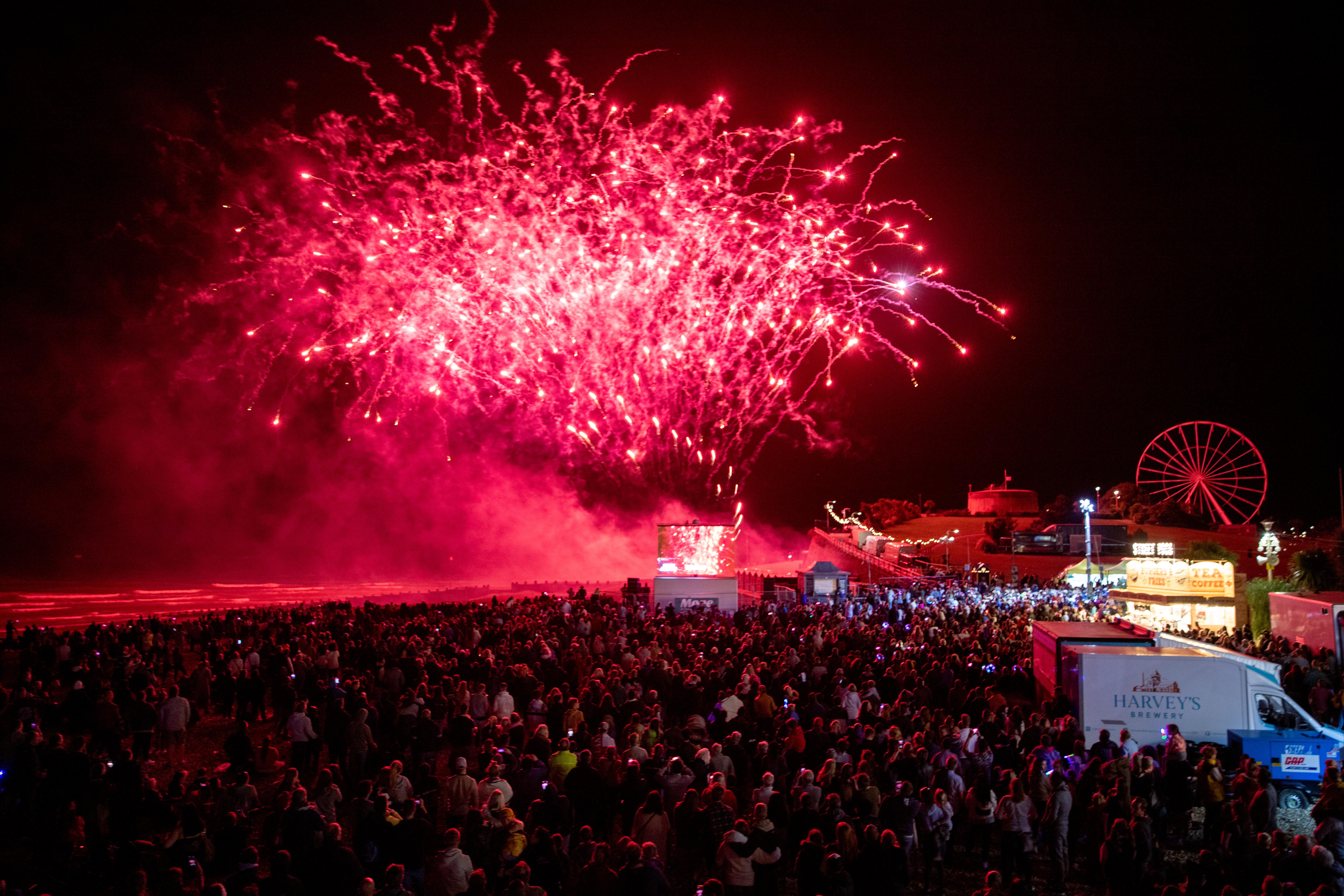 eastbourne town hall fireworks clipart